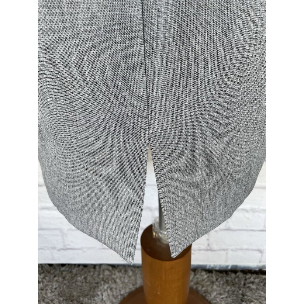 KASPER Women's Office Dress Petite Gray Sleeveless Sheath Lined Back Zip Size 6P - Picture 12 of 16
